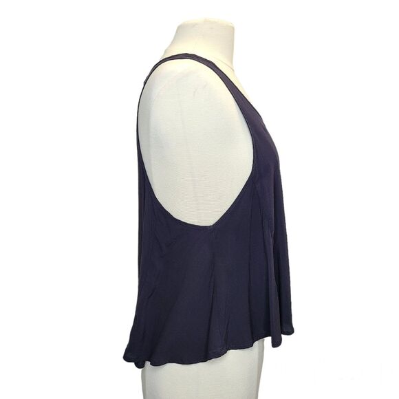Forever 21 Navy Blue Sleveless Scoop Neck Lightweight Pullover Tank Top Womens S - Picture 4 of 9